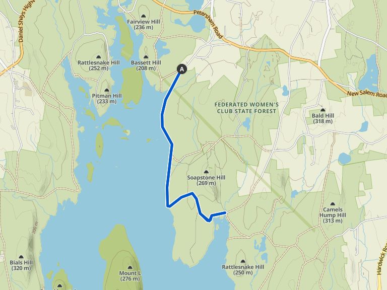 Rabbit Run Rail Bed Quabbin Reservoir Wanderung Komoot